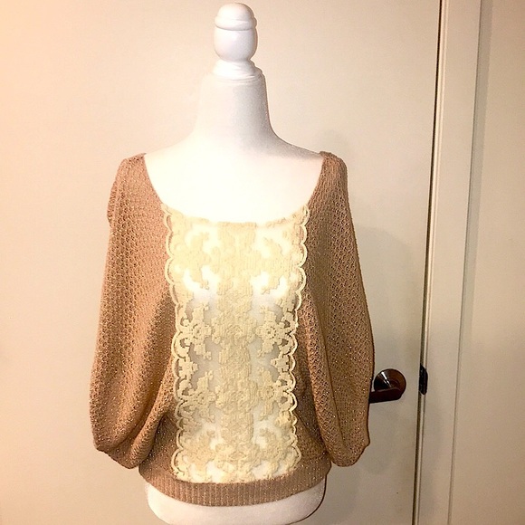 Free People Goldie Lurex Swit Sweater - Picture 1 of 9